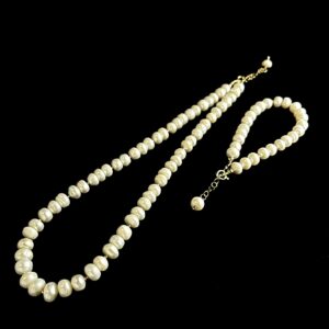 Smashed Pearl Jewelry Set