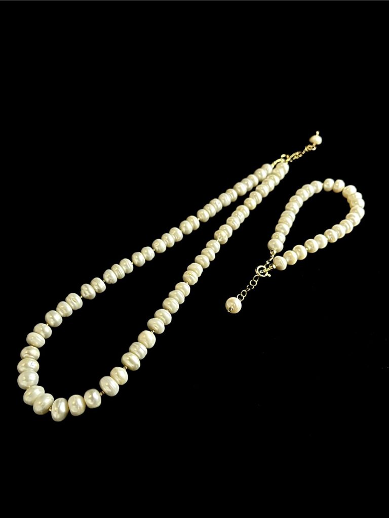 Smashed Pearl Jewelry Set