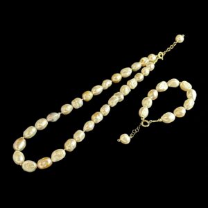Three-Tone Bold Baroque Pearl Set