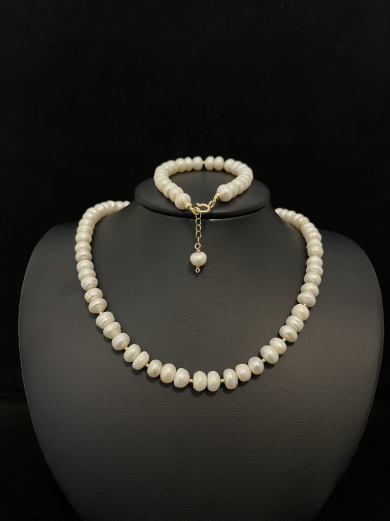 Smashed Pearl Jewelry Set