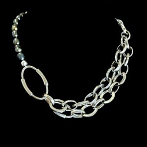 Peacock Pearls & Steel - L.A.M.V Fusion