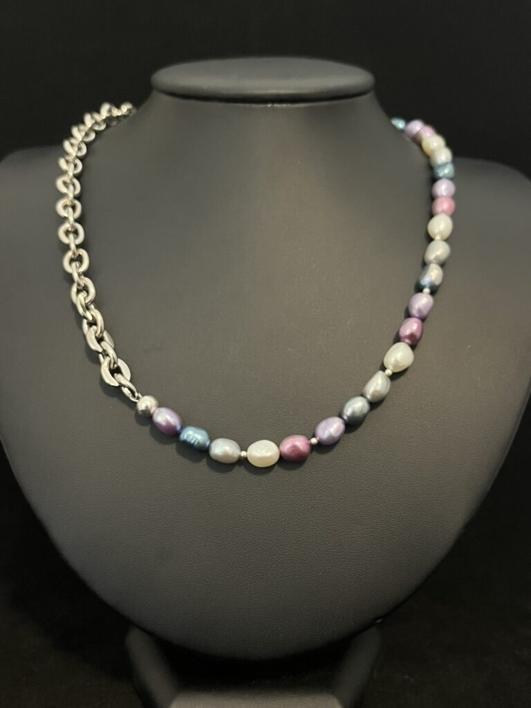 Freshwater Multicolored Pearl Necklace
