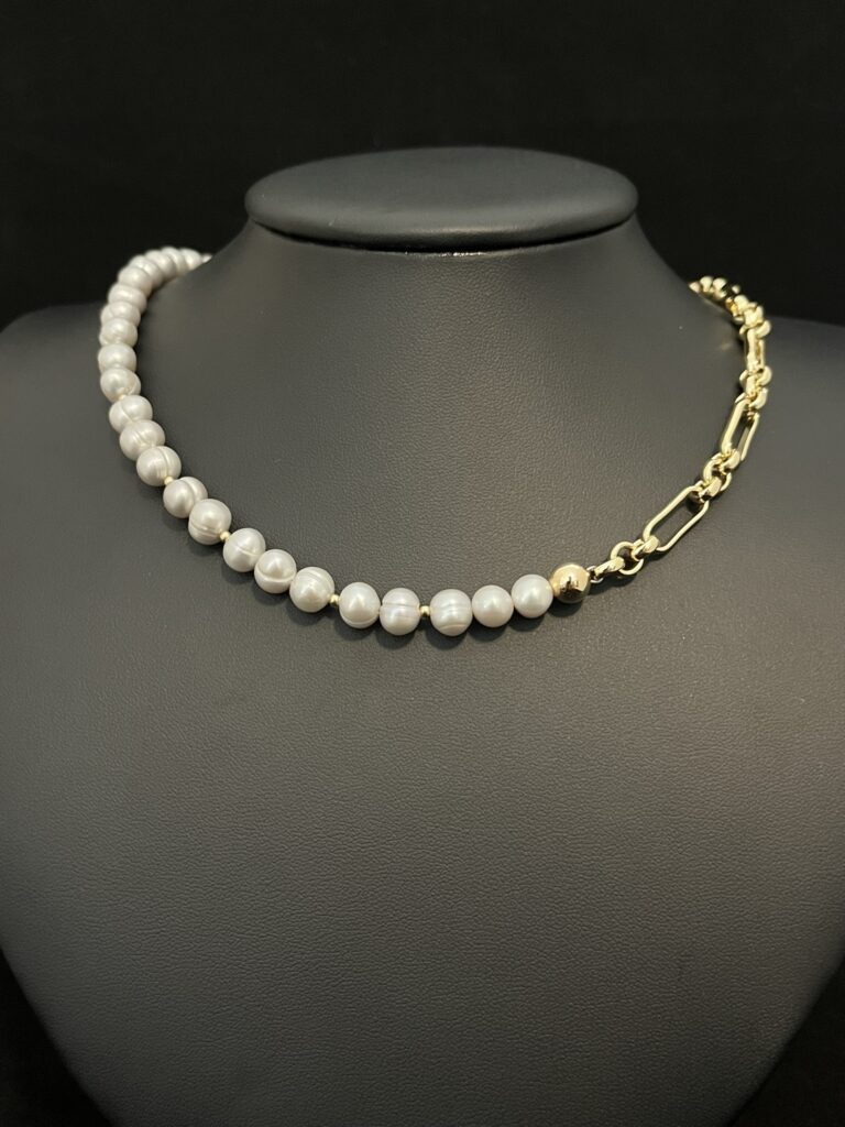 Grey Oval Magic - L.A.M.V. Fusion Necklace