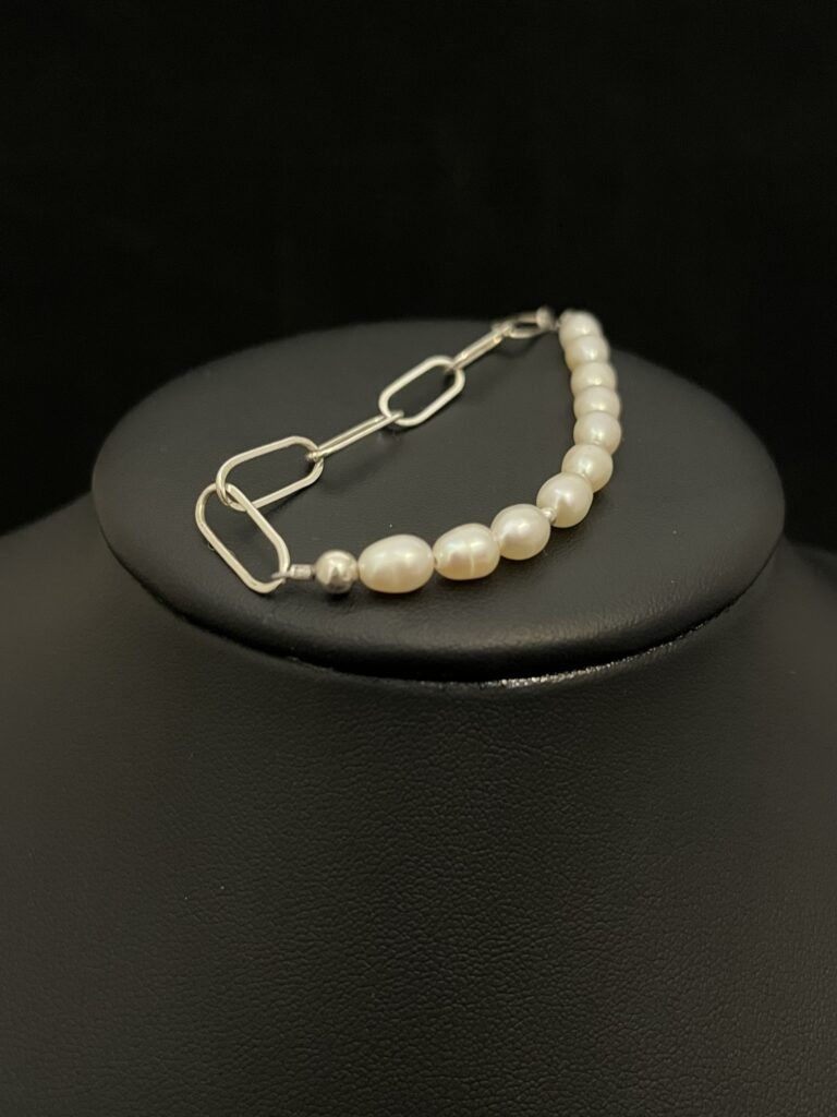 Paperclip and Pearl - L.A.M.V. Fusion Bracelet