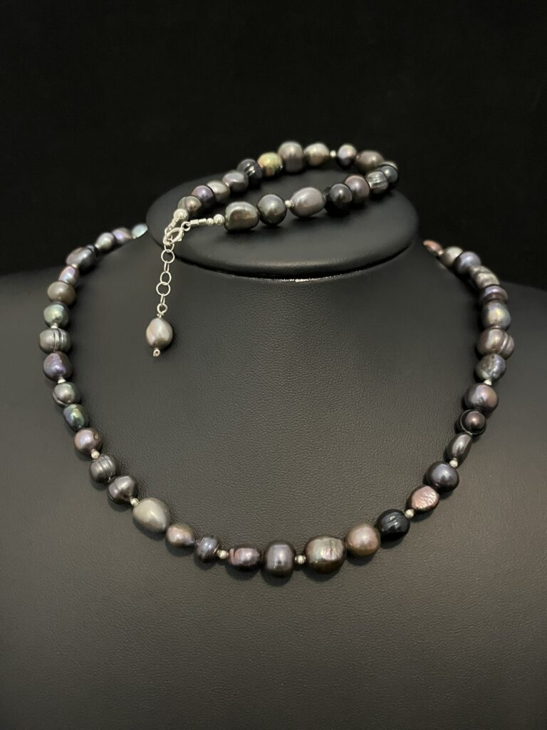 Dark Freshwater Pearl Set