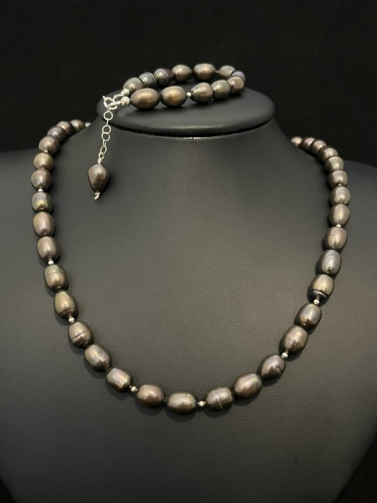 Dark Potato Pearl Set