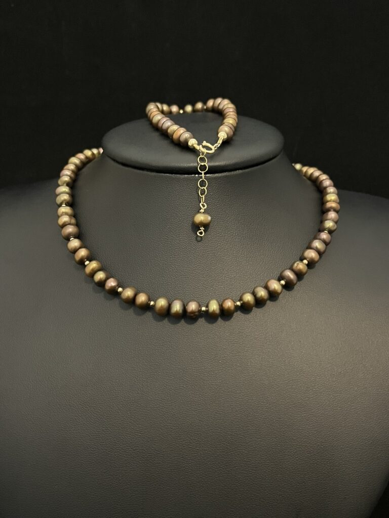 Brown Freshwater Pearl Set
