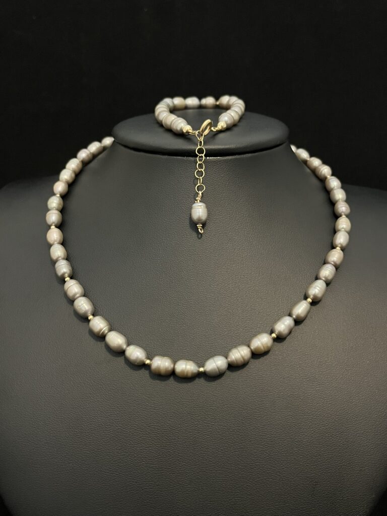 Grey Freshwater Pearl Set