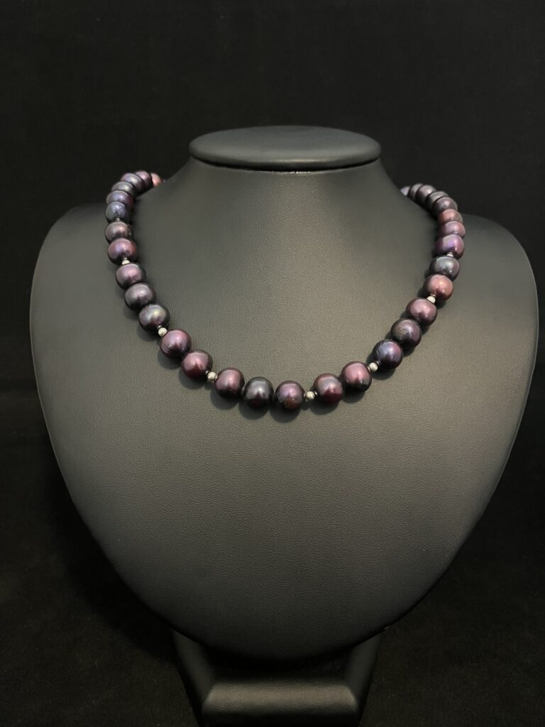 Bold Dark Freshwater Pearl Necklace